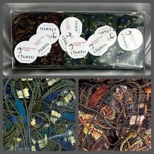 Trendsetter Yarn CHARM 20gr 86m Color 104 Brown Gold + Color 1480 Blue Green 10x